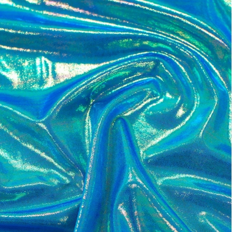 Lycra TURQUOISE TWO TONE (holo, shine)
